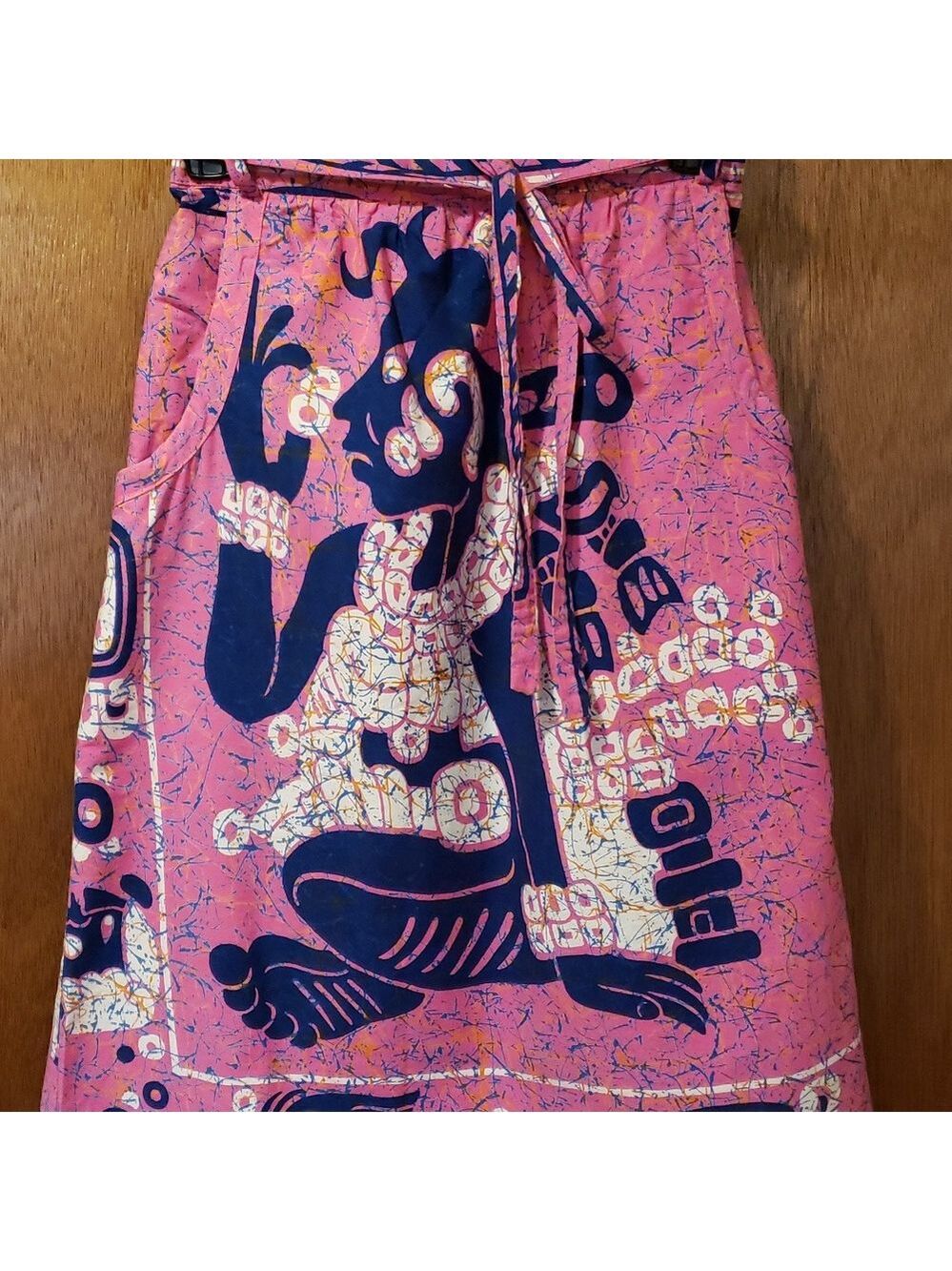 Vintage Mexican Batik Print Skirt - Picture 3 of 6